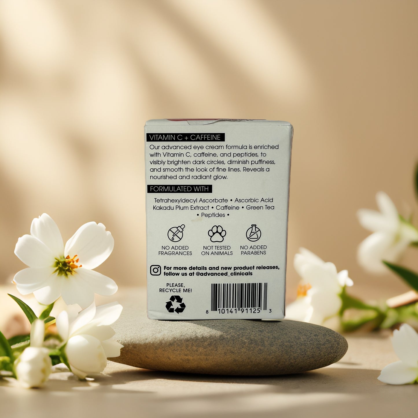 Radiant Under-Eye Care | Vitamin C + Caffeine Eye Cream by Advanced Clinicals – 1 fl oz