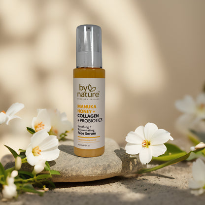 Soothing & Rejuvenating | Manuka Honey + Probiotics Serum from By Nature – 1 oz