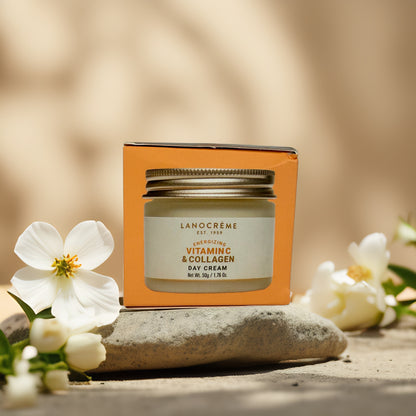Radiance & Freshness | Vitamin C & Collagen Day Cream by Lanocrème – 1.76 oz
