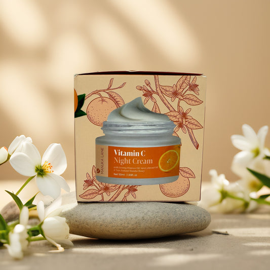 Brightening & Moisturizing | Vitamin C Night Cream by Manuka Lane – 1.69 fl oz