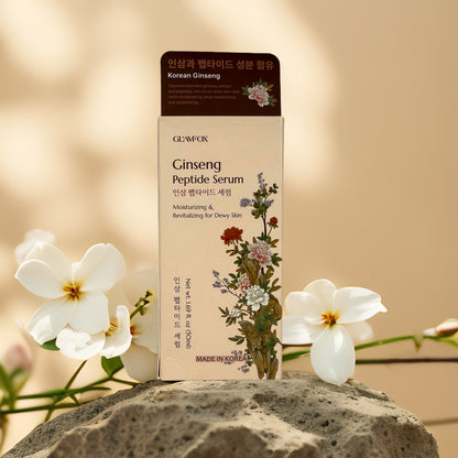 Revitalizing & Moisturizing | Ginseng Peptide Serum by GLAMFOX – 1.69 fl oz