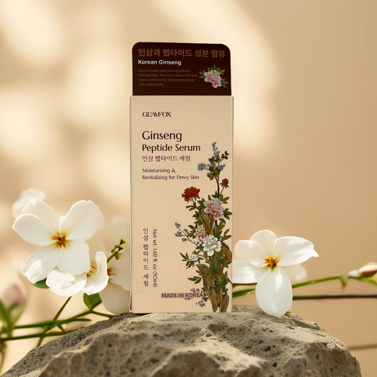 Revitalizing & Moisturizing | Ginseng Peptide Serum by GLAMFOX – 1.69 fl oz