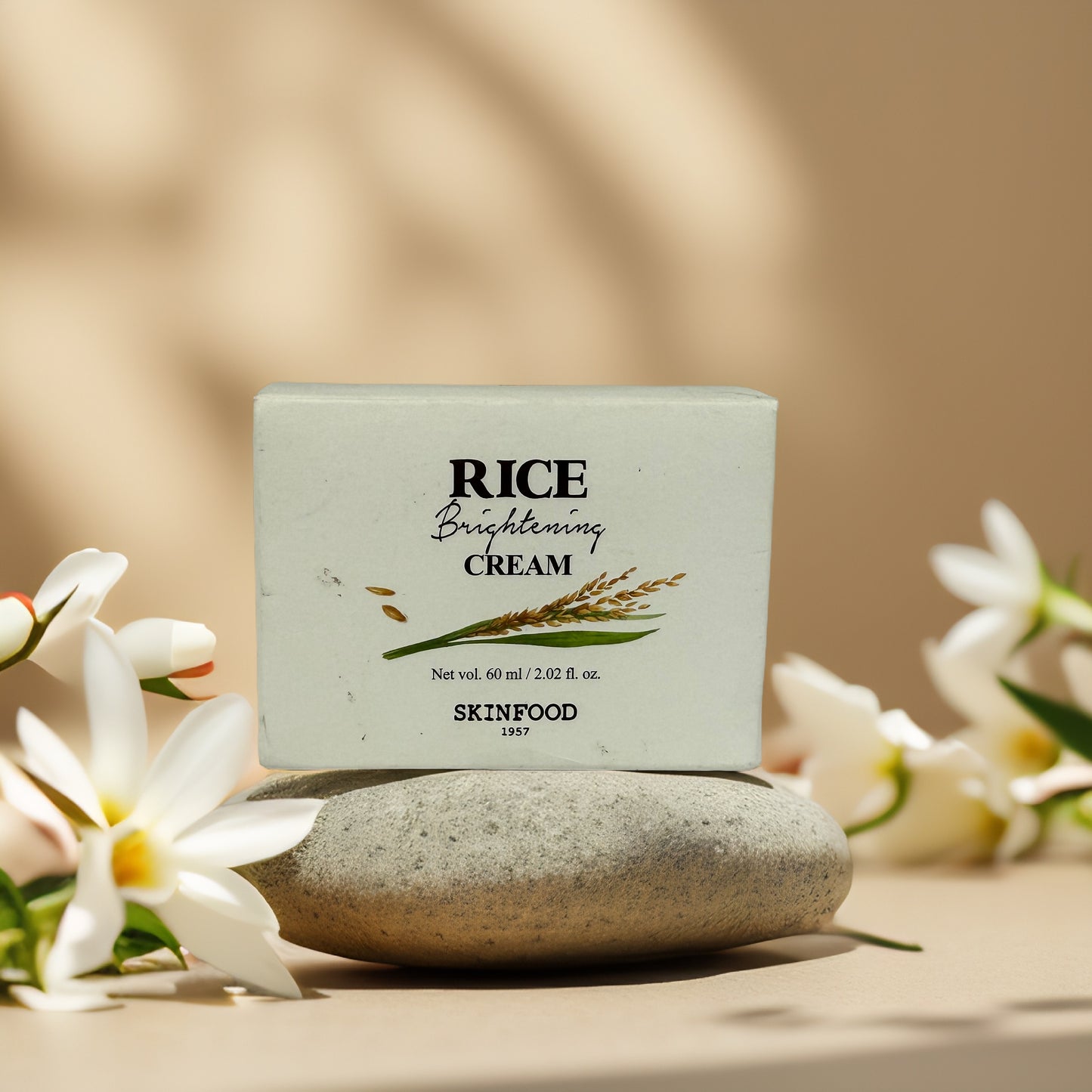 Brightening & Moisturizing | Rice Brightening Cream by SKINFOOD – 2.02 fl oz