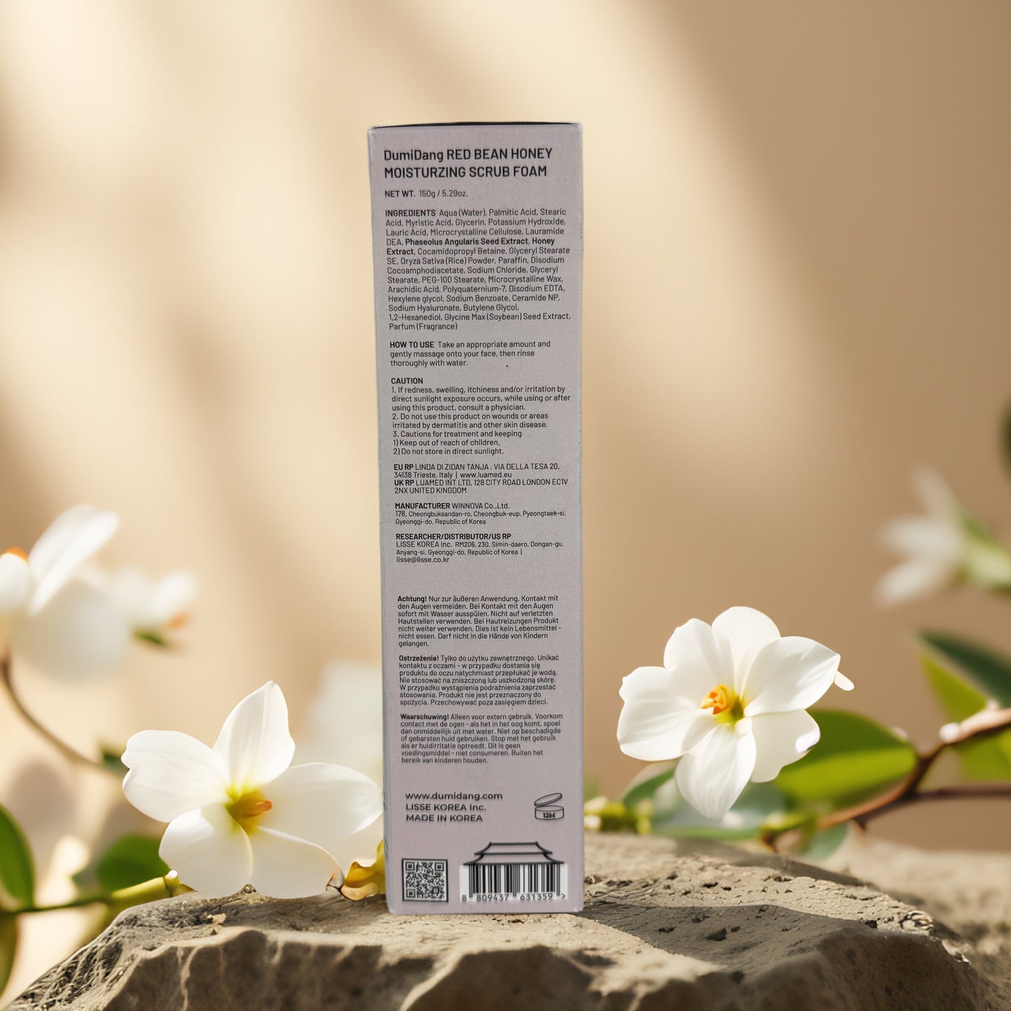 Softens & Cleanses | Red Bean Honey Scrub Foam by DumiDang – 5.29 oz