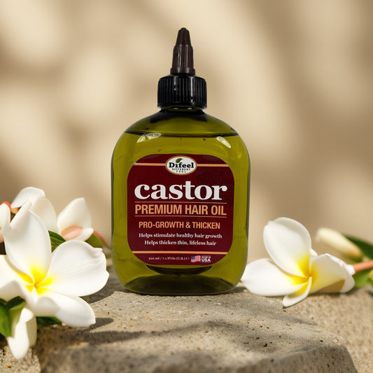 Thickens & Promotes Growth | Castor Premium Hair Oil by Difeel – 7.8 fl oz
