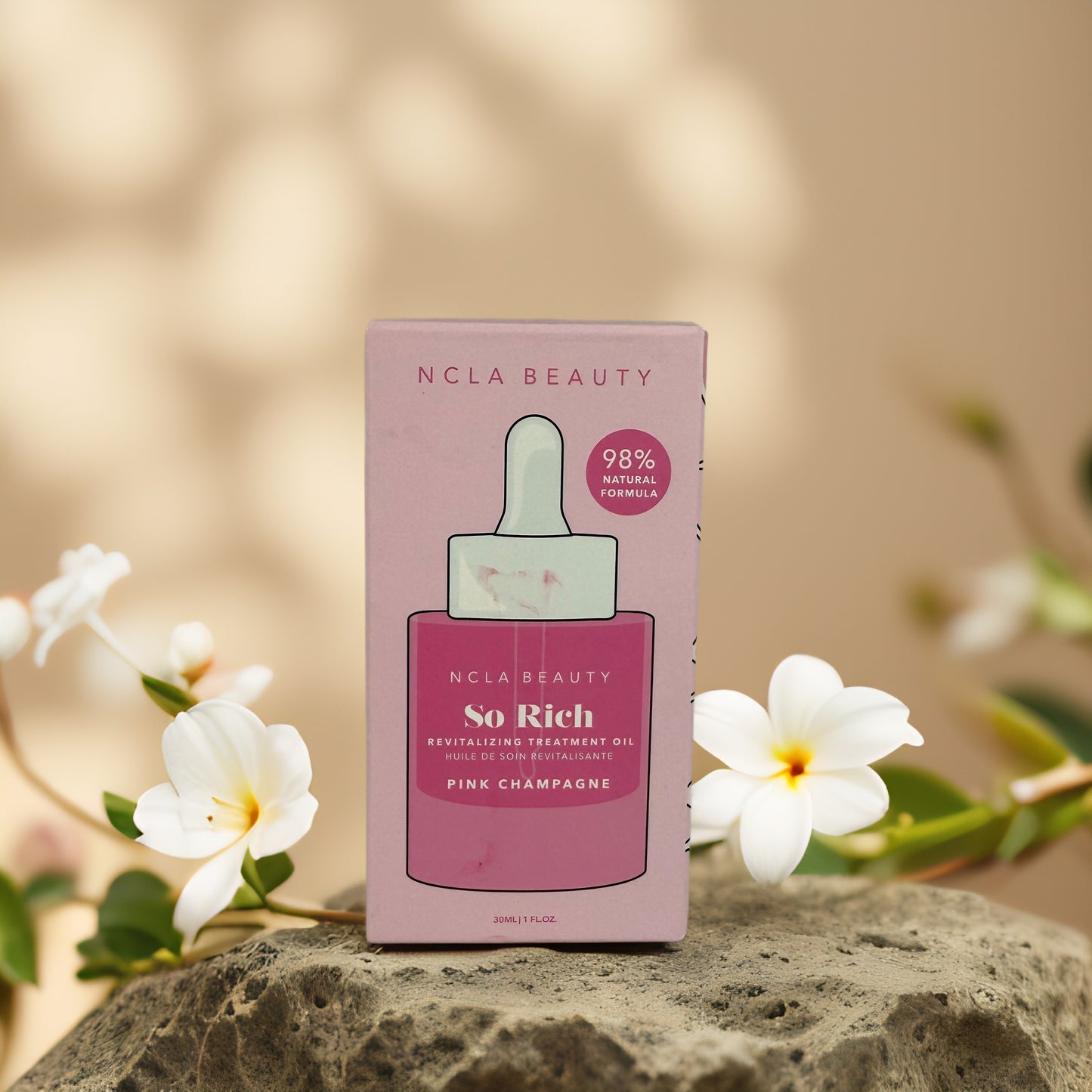 Revitalizes & Moisturizes | So Rich Treatment Oil (Pink Champagne) by NCLA – 0.33 fl oz