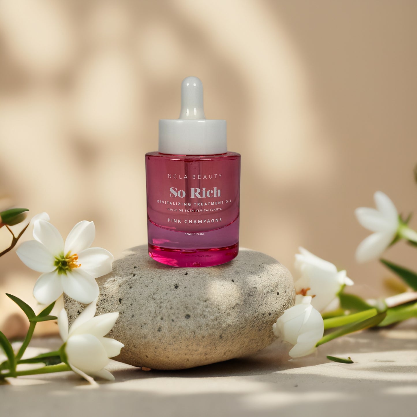 Revitalizes & Moisturizes | So Rich Treatment Oil (Pink Champagne) by NCLA – 0.33 fl oz
