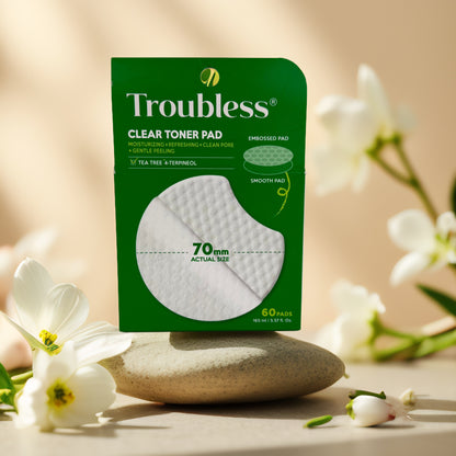 Clears & Refreshes | Clear Toner Pad by Troubless – 60 Pads