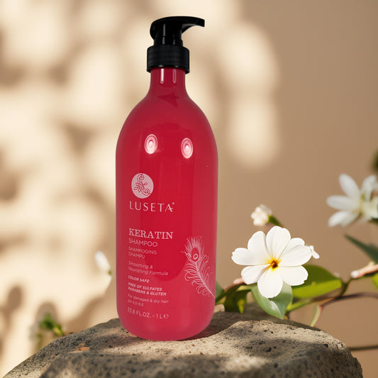 Smooths & Nourishes | Keratin Shampoo by LUSETA – 33.8 fl oz (1L)
