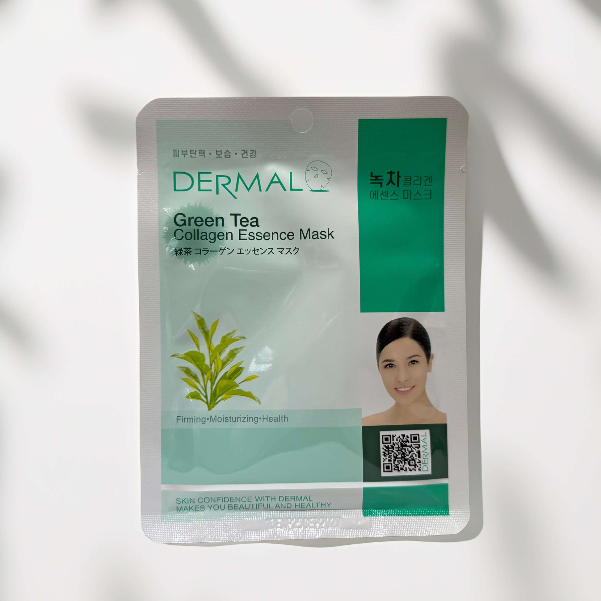 Dermal Korea Green Tea Collagen Essence Mask packaging