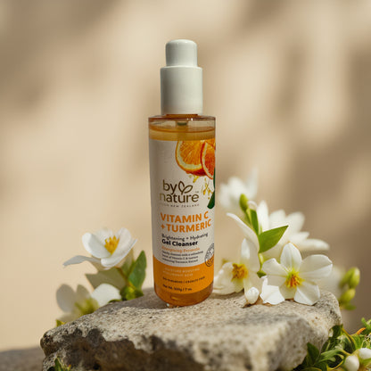 Brightening & Energizing | Vitamin C + Turmeric Gel Cleanser by By Nature – 7 fl oz