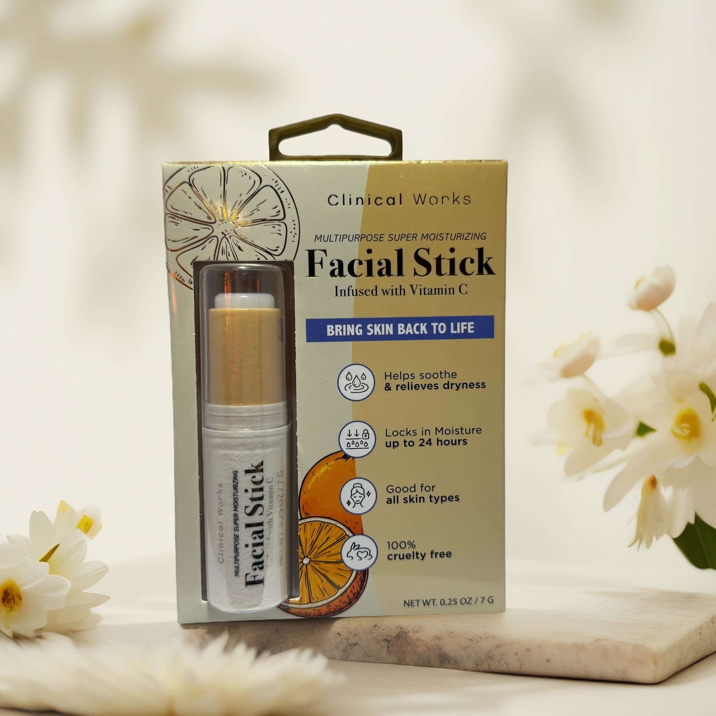 Revive & Hydrate | Vitamin C Facial Stick by Clinical Works - 0.25 oz