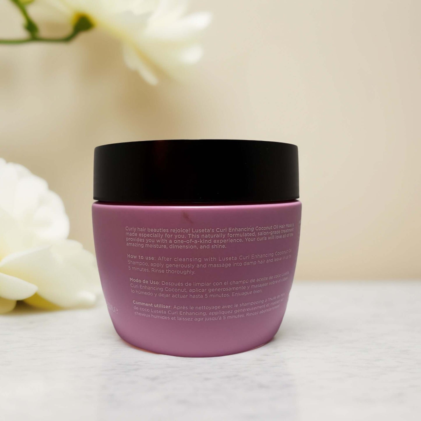 Define & Restore | Curl Enhancing Coconut Oil Hair Mask from Luseta - 16.9 fl oz