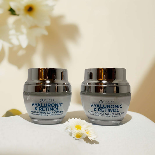 Hydrate + Restore | Clear Beauty Hyaluronic & Retinol Duo Pack (2 x 1.7 fl oz)
