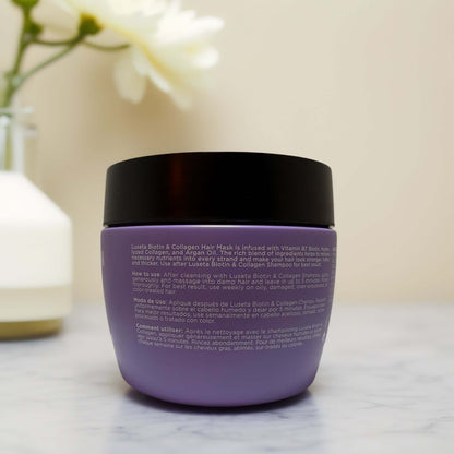 Thicker, Stronger Hair | Biotin & Collagen Hair Mask from Luseta - 16.9 fl oz