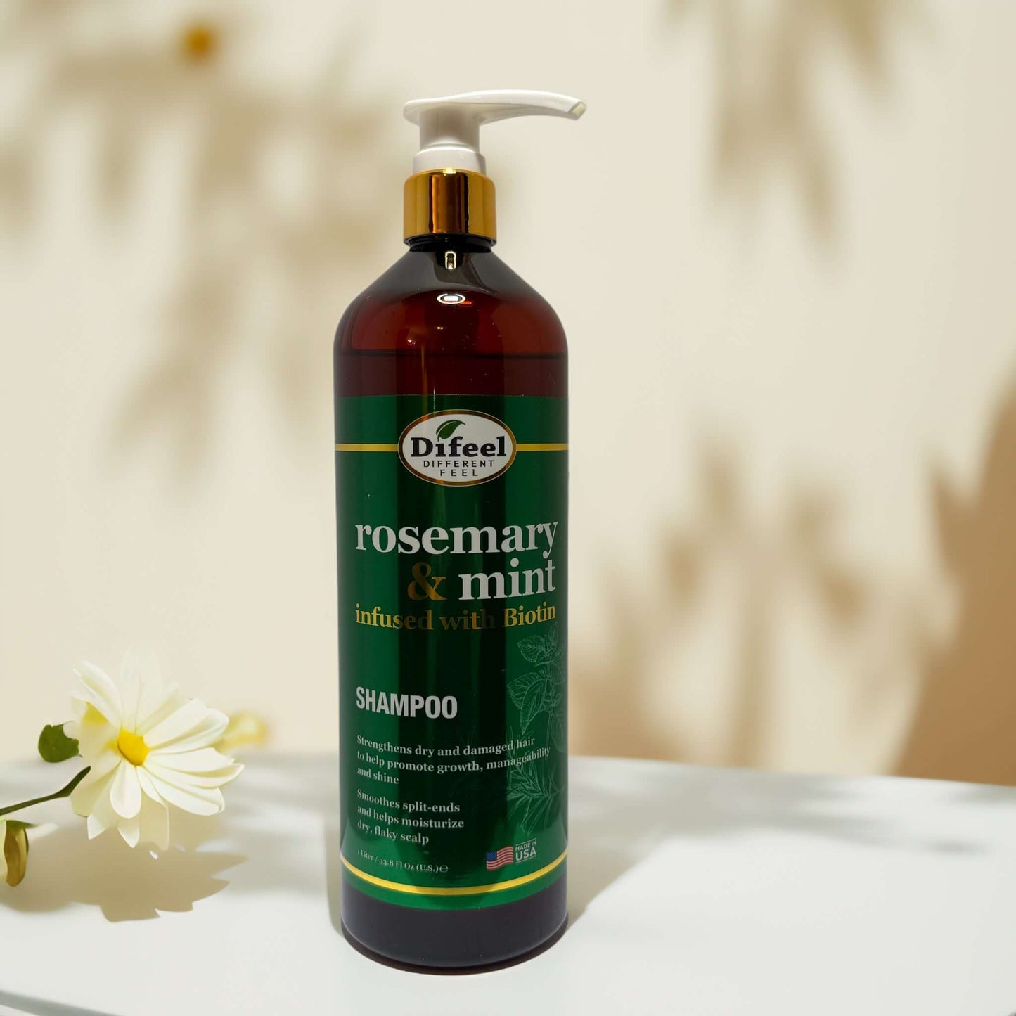 Strengthening | Rosemary & Mint Shampoo & Conditioner Set by Difeel - 33.8 fl oz
