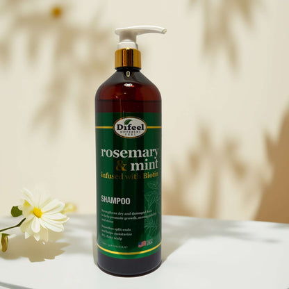 Strengthening | Rosemary & Mint Shampoo & Conditioner Set by Difeel - 33.8 fl oz