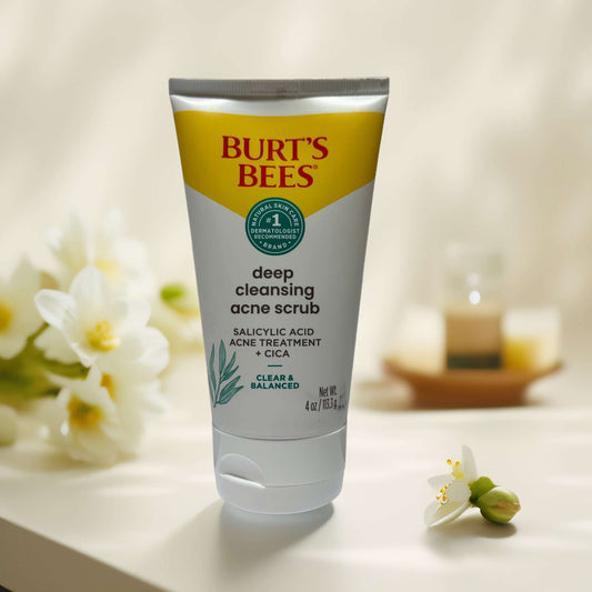 Clear Skin Support | Burt's Bees Acne Scrub with Cica & Salicylic - 4.0 fl oz