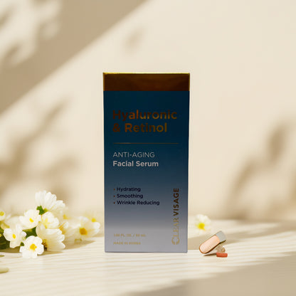 Plump + Smooth | HA & Retinol Anti-Aging Facial Serum 1.7 fl oz Ð Clear Visage