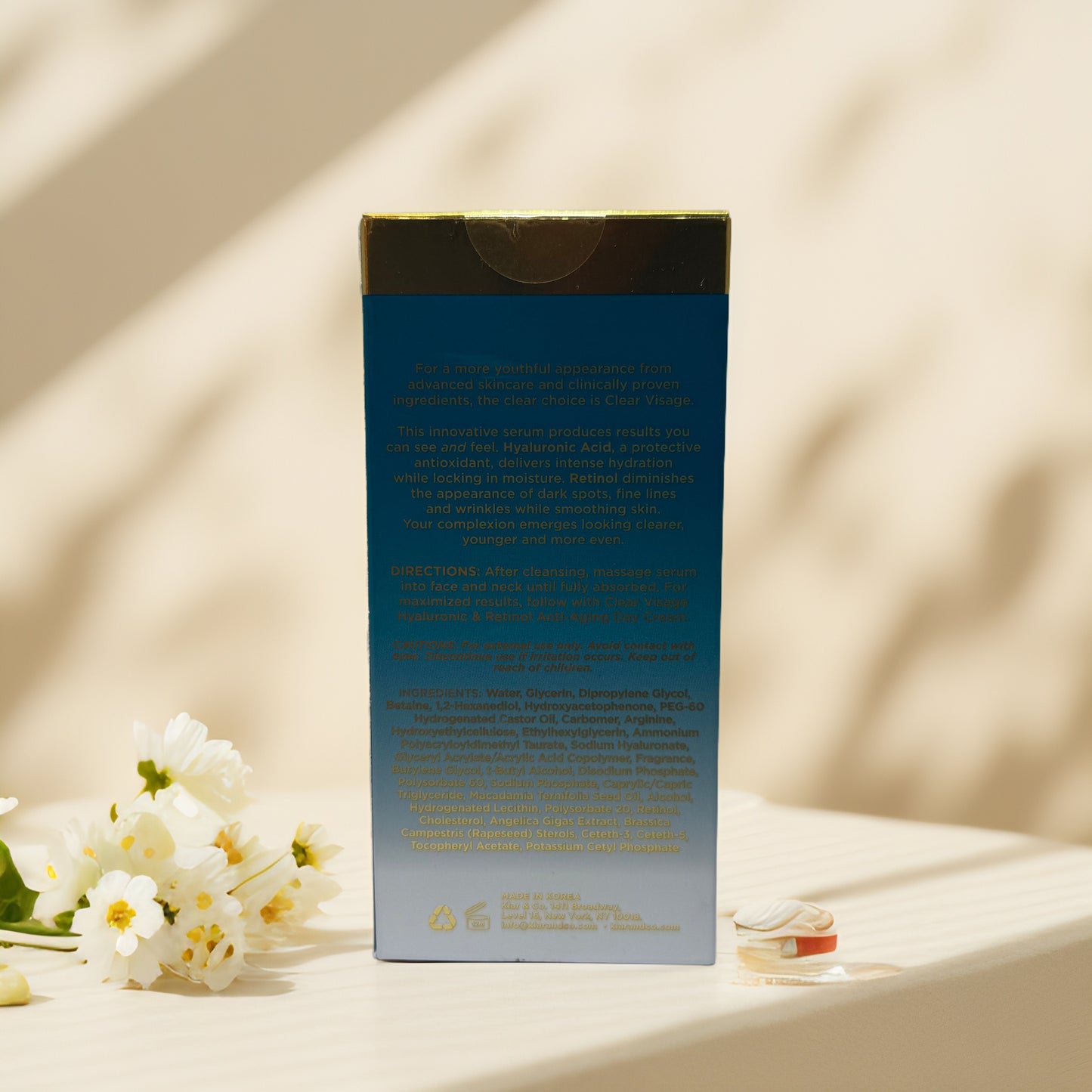 Plump + Smooth | HA & Retinol Anti-Aging Facial Serum 1.7 fl oz Ð Clear Visage