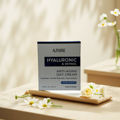 Hydrate & Reduce-Wrinkles | Hyaluronic & Retinol Day Cream by Azure Ð 1.7 fl oz