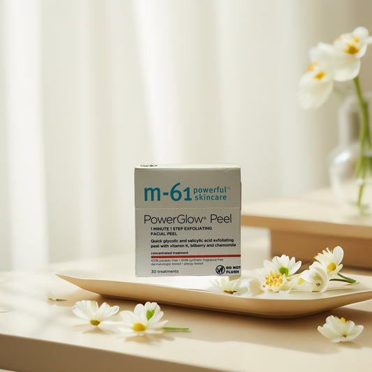 Radiance-Boosting Exfoliation | PowerGlow Peel Facial Pads by m-61 Ð 30 ct