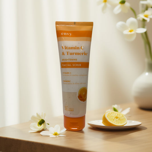 Brightening Boost | Vitamin C & Turmeric Facial Scrub 5.0 fl oz - Envy
