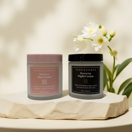 Glow & Renew | Day & Night Face Cream Duo, by Pearlessence Ð 4 oz each