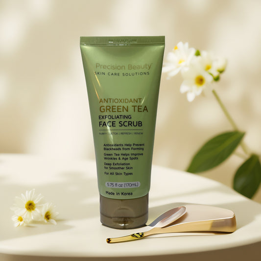 Detox & Smooth | Green Tea Face Scrub, by Precision Beauty Ð 5.75 fl oz