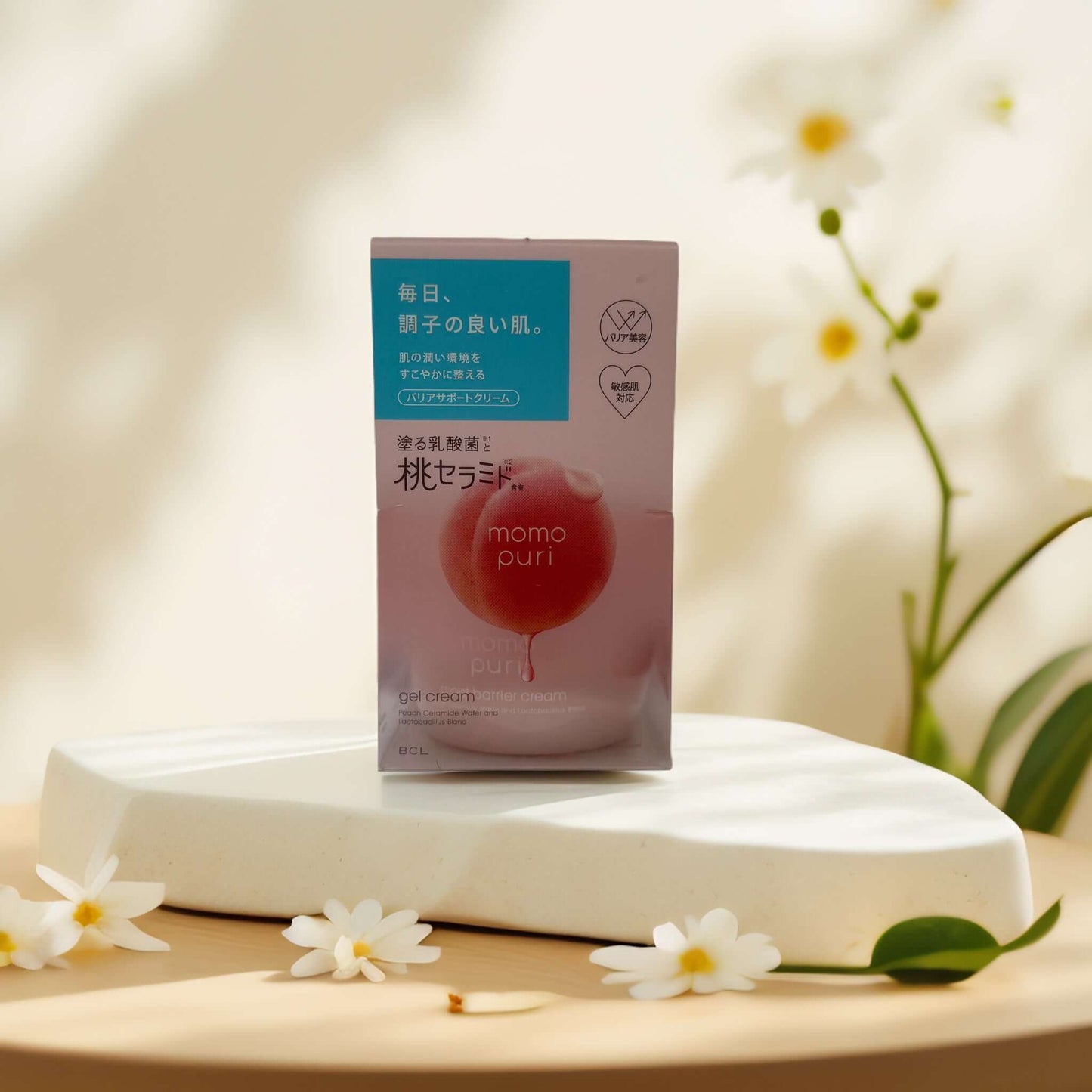 Peach-Ceramide Hydration | Gel Face Cream by Momo Puri - 2.8 fl oz