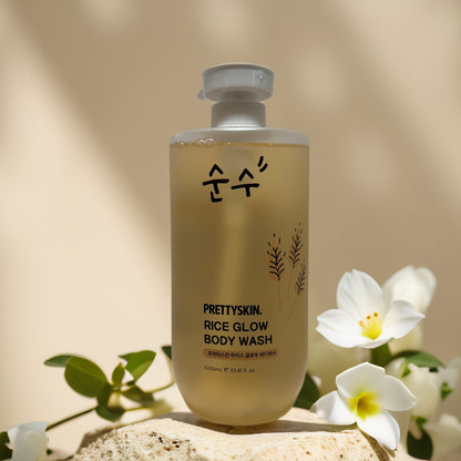 Radiant Skin Cleanse | Rice Glow Body Wash by PRETTYSKIN – 33.8 fl oz