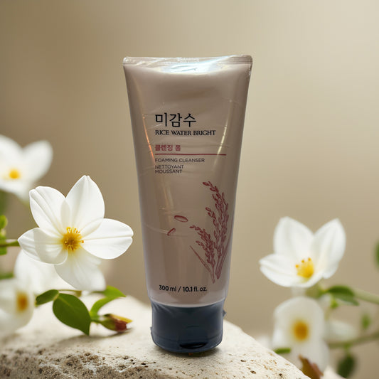 Brightening Cleanse | Rice Water Bright Foaming Cleanser by The Face Shop – 10.1 fl oz