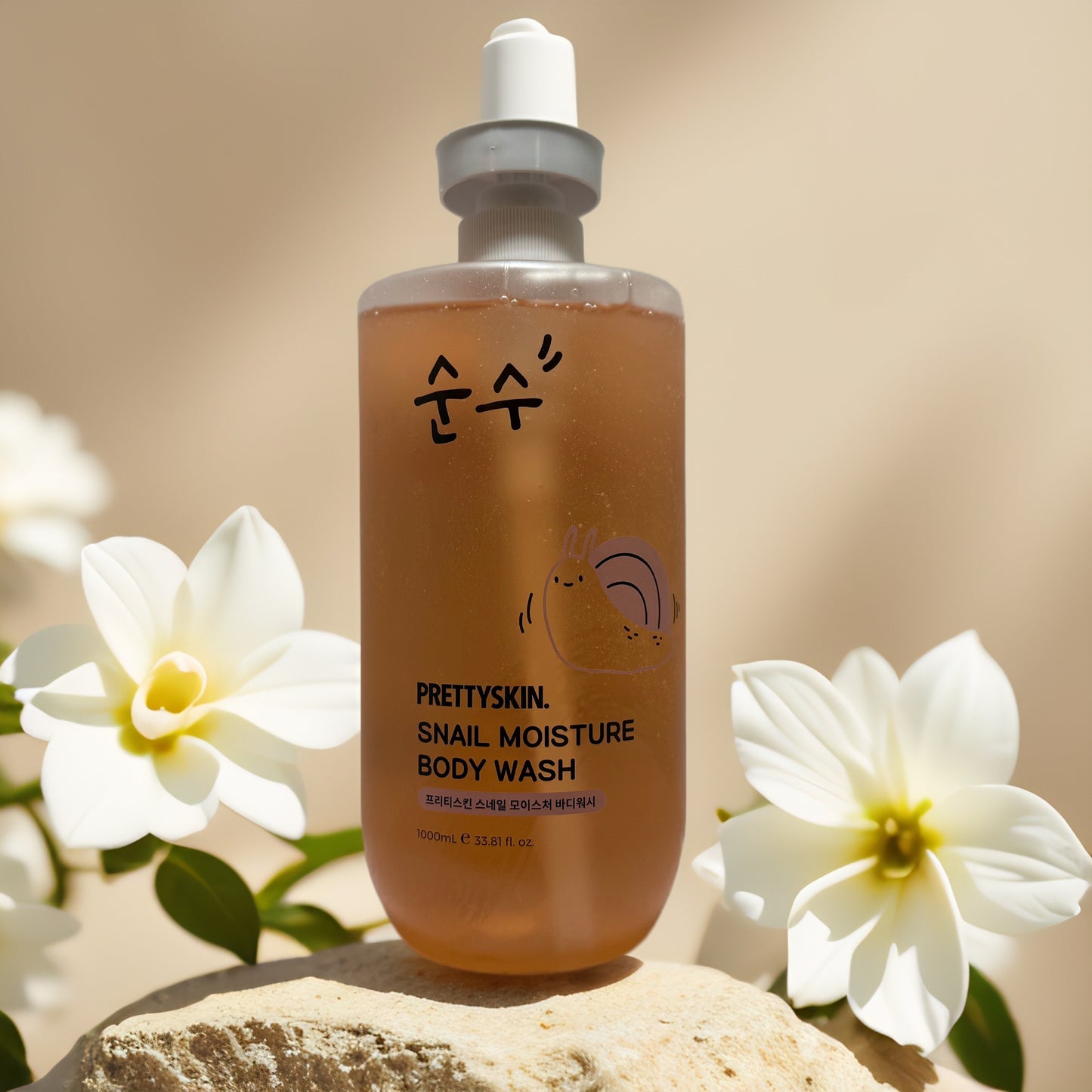 Deep Moisture Cleanse | Snail Moisture Body Wash by PRETTYSKIN – 33.8 fl oz