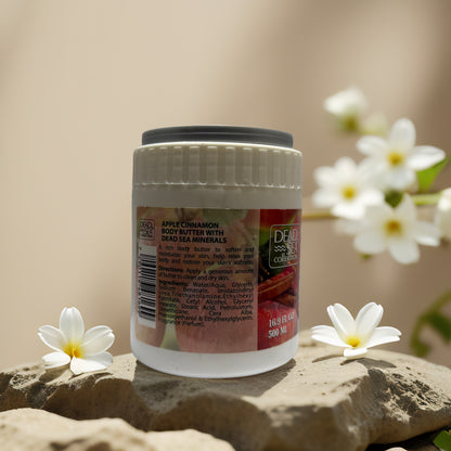 Nourishing Body Moisture | Apple Cinnamon Mineral Body Butter from Dead Sea Collection – 16.9 fl oz