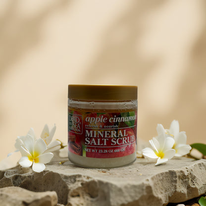 Nourishing Exfoliation | Apple Cinnamon Mineral Salt Scrub from Dead Sea Collection – 23.3 fl oz