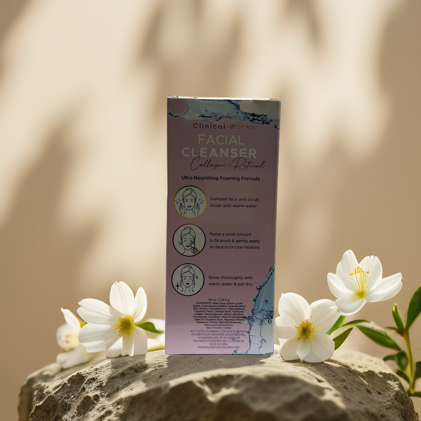 Exfoliating & Anti-Aging | Collagen + Retinol Facial Cleanser from Clinical Works – 3.4 fl oz