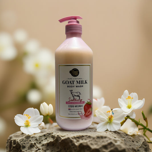 Soothing & Nourishing | Goat Milk Strawberry Body Wash from Shower Mate – 27.1 fl oz