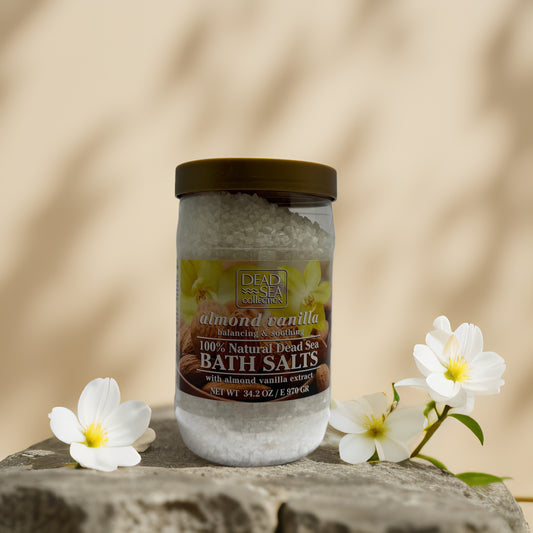 Balancing Body Soak | Almond Vanilla Dead Sea Bath Salts by Dead Sea Collection – 34.2 oz