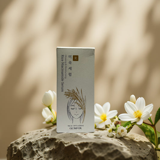 Glowing & Hydrating | Rice Niacinamide Serum from GLAMFOX – 1.7 fl oz