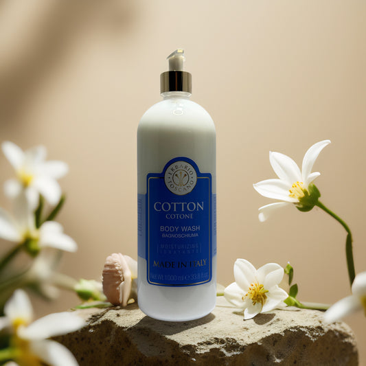 Moisturizing + Cleanse | Cotton Body Wash by Erbario Toscano – 33.8 fl oz
