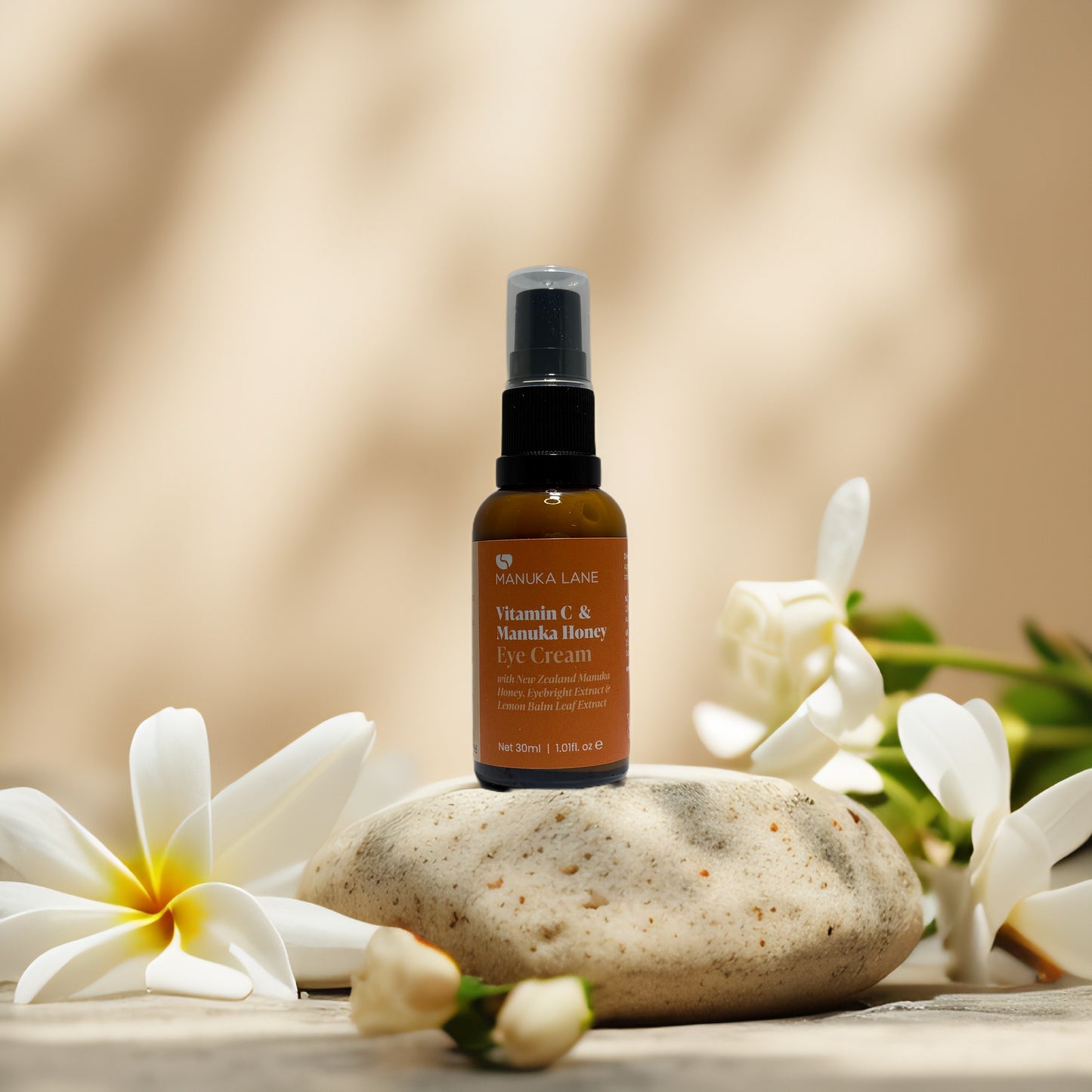 Brightening Under-Eye Care | Vitamin C & Manuka Honey Eye Cream by Manuka Lane – 1.0 fl oz