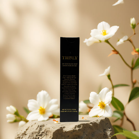 Clarifying Body & Face Wash | 24K Gold Black Soap by Truly – 5.0 fl oz