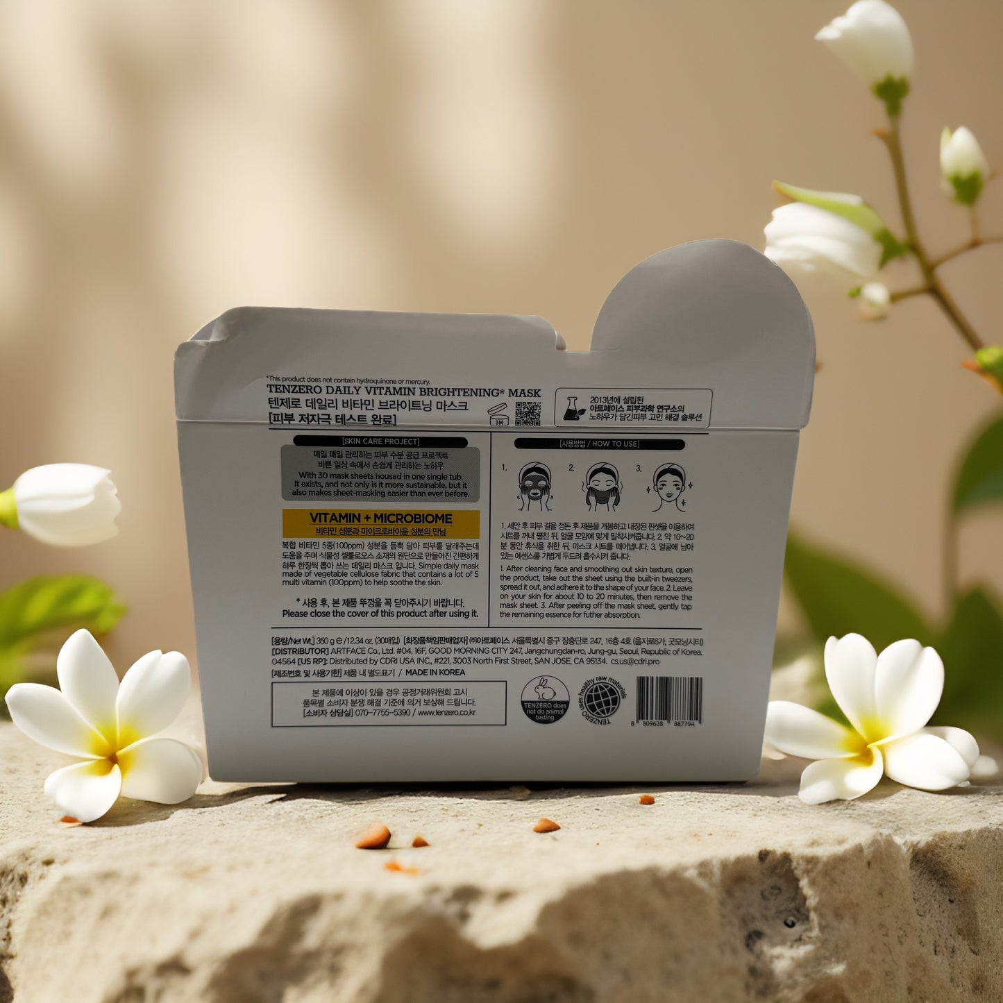 Brightening + Balance | Daily Vitamin Mask by Tenzero – 30 sheet pack
