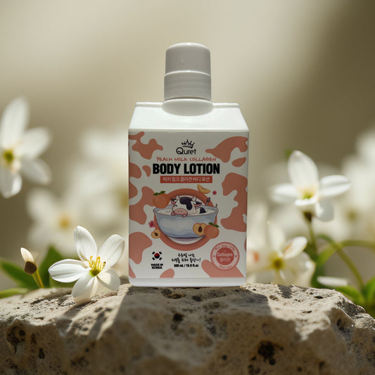 Hydration + Firming | Peach Milk Collagen Body Lotion from Quret – 16.9 fl oz