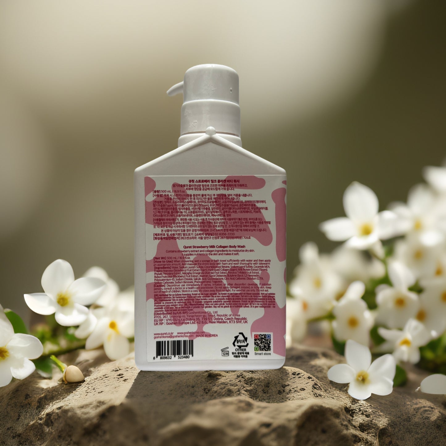 Hydrating Indulgence | Strawberry Milk Collagen Body Wash from Quret – 16.9 fl oz