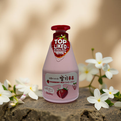Softening Glow | Strawberry Milk Body Lotion from Welcos – 11.8 fl oz