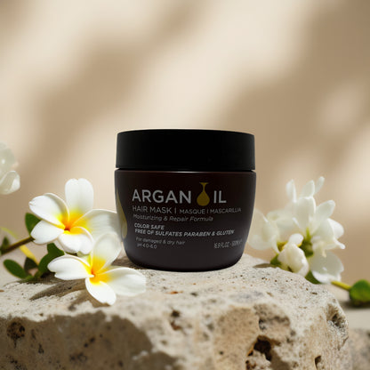 Repair & Moisture Boost | Argan Oil Hair Mask by Luseta – 16.9 fl oz