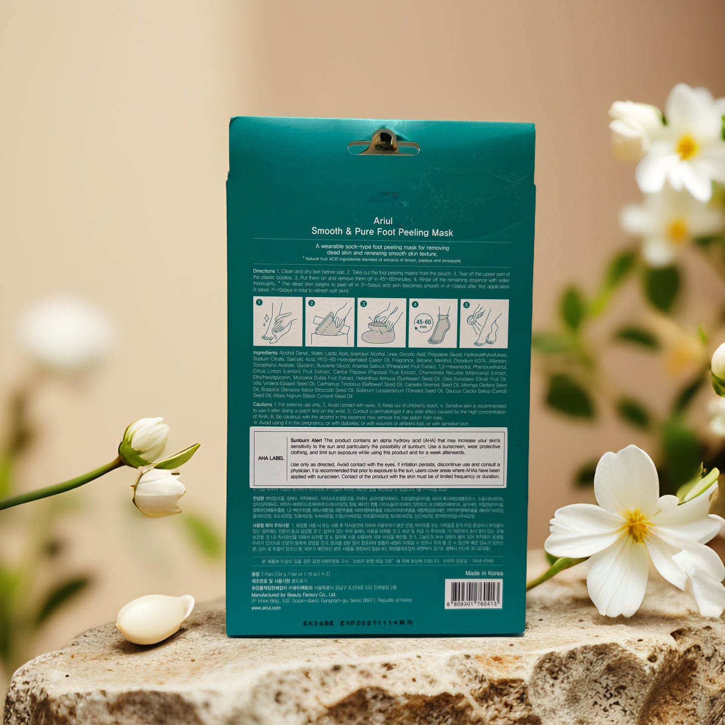 Peel & Refresh | Foot Peeling Mask with Lemon by Ariul – 2 Pair