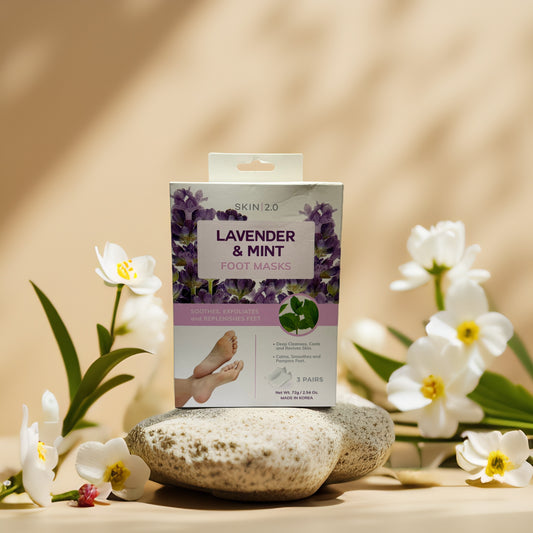 Soothing Foot Care | Lavender & Mint Foot Masks by Skin 2.0 – 2.5 fl oz