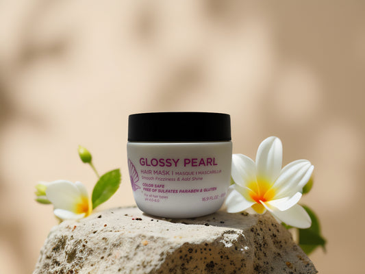 Frizz Control & Shine | Glossy Pearl Hair Mask by Luseta – 16.9 fl oz